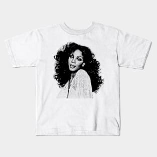 vintage look design - Donna Summer Kids T-Shirt